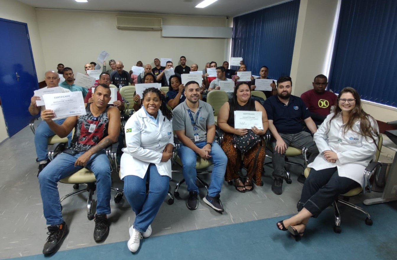 SMS-RJ e Riosaúde juntas na 22ª turma do Curso de Orientações Básicas aos Agentes de Portaria Acolhedor – OBAPA