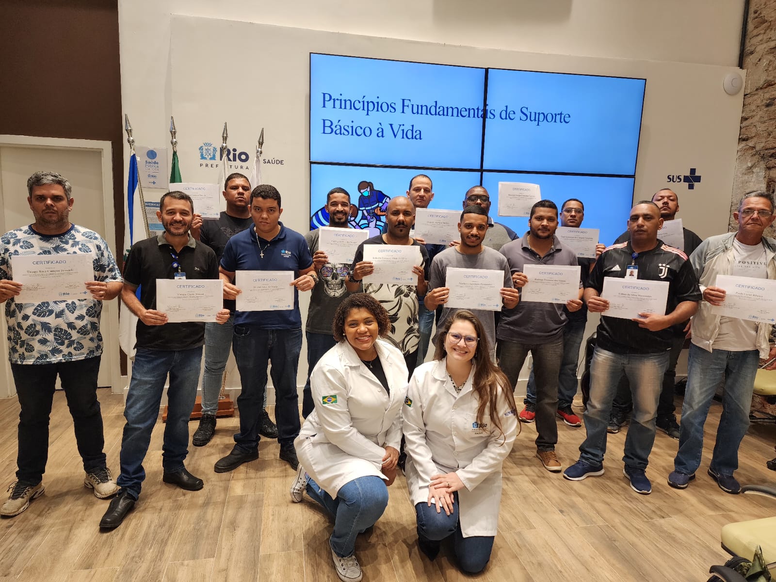 SMS-RJ e Riosaúde juntas na 08ª turma do Curso de Orientações Básicas aos Maqueiros – OBAMA