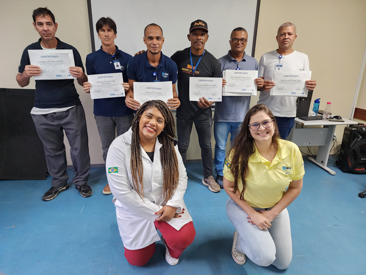 SMS-RJ e Riosaúde juntas na 12ª turma do Curso de Orientações Básicas aos Maqueiros – OBAMA