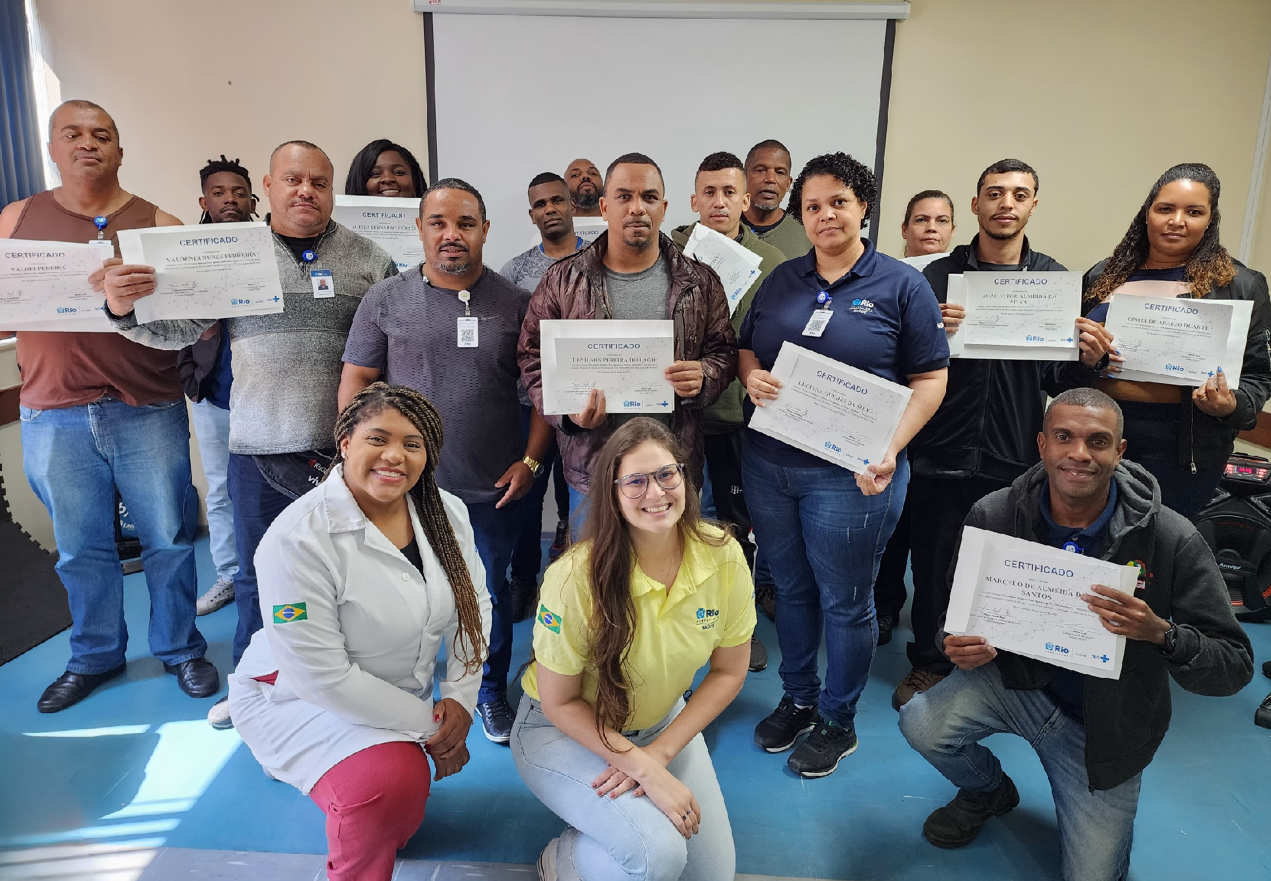 SMS-RJ e Riosaúde juntas na 29ª turma do Curso de Orientações Básicas aos Agentes de Portaria Acolhedor – OBAPA