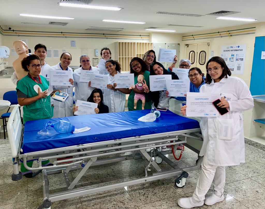 22ª Turma Do Curso Suporte Básico À Vida Em Emergência – SBVE No Hospital Souza Aguiar