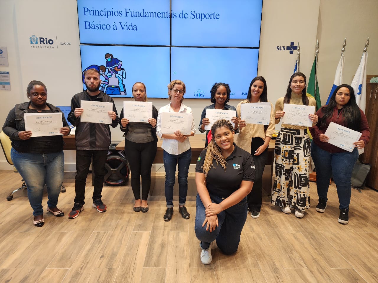 SMS-RJ e Riosaúde juntas na 19ª turma do Curso de Orientações Básicas para Recepcionistas – OBAR