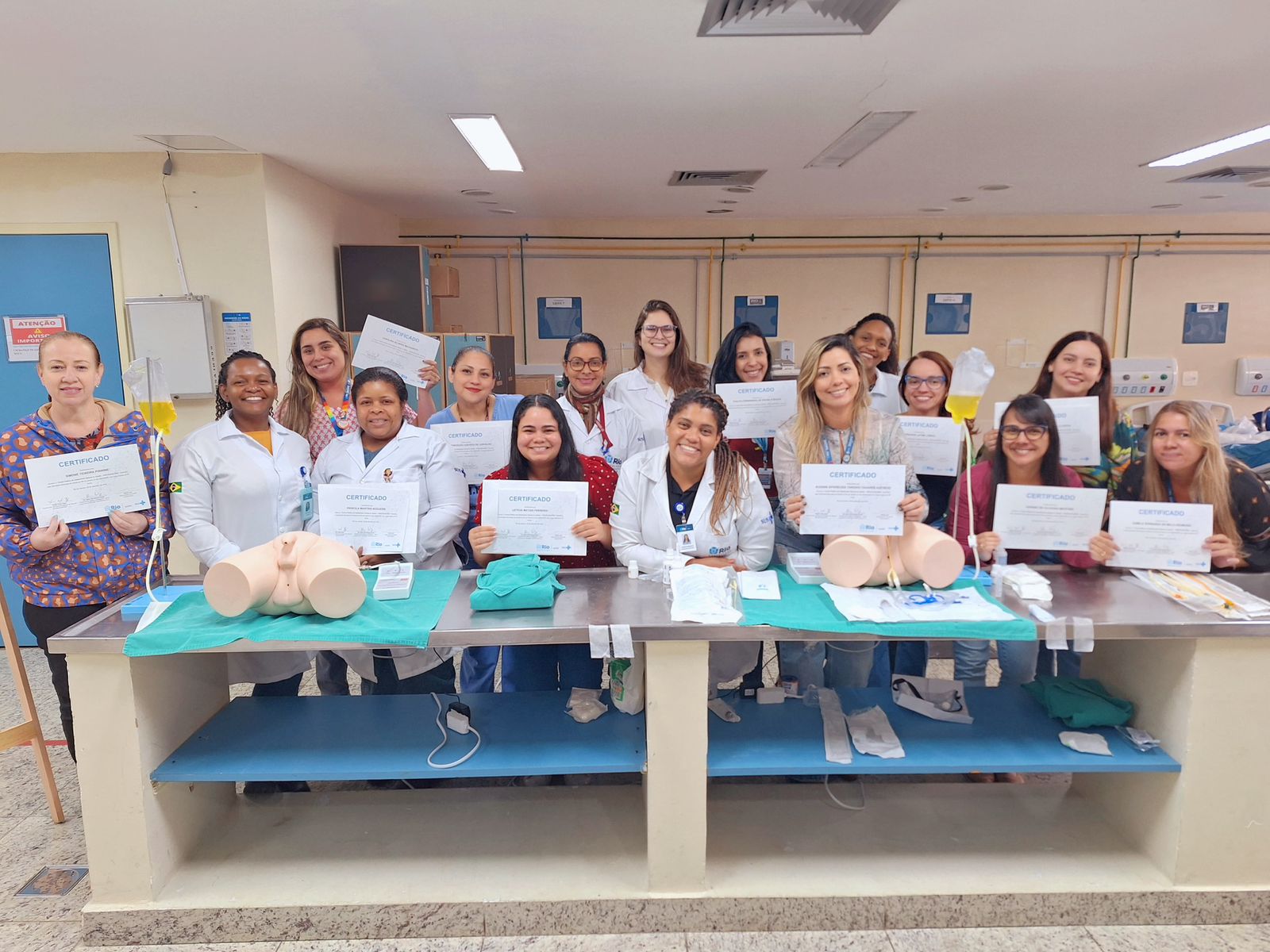 9ª Turma Do Curso Prático De Cateterismo Vesical No Adulto (PRATICAVA-SUS) No Hospital Souza Aguiar