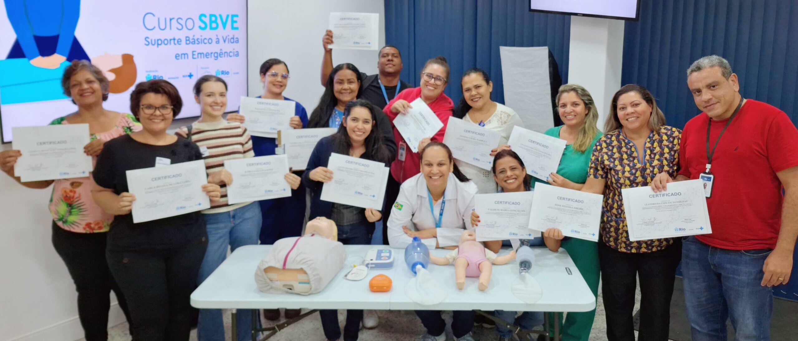2ª Turma Do Mês De Agosto De 2024 Do Curso Suporte Básico À Vida Em Emergência – SBVE No Hospital Souza Aguiar