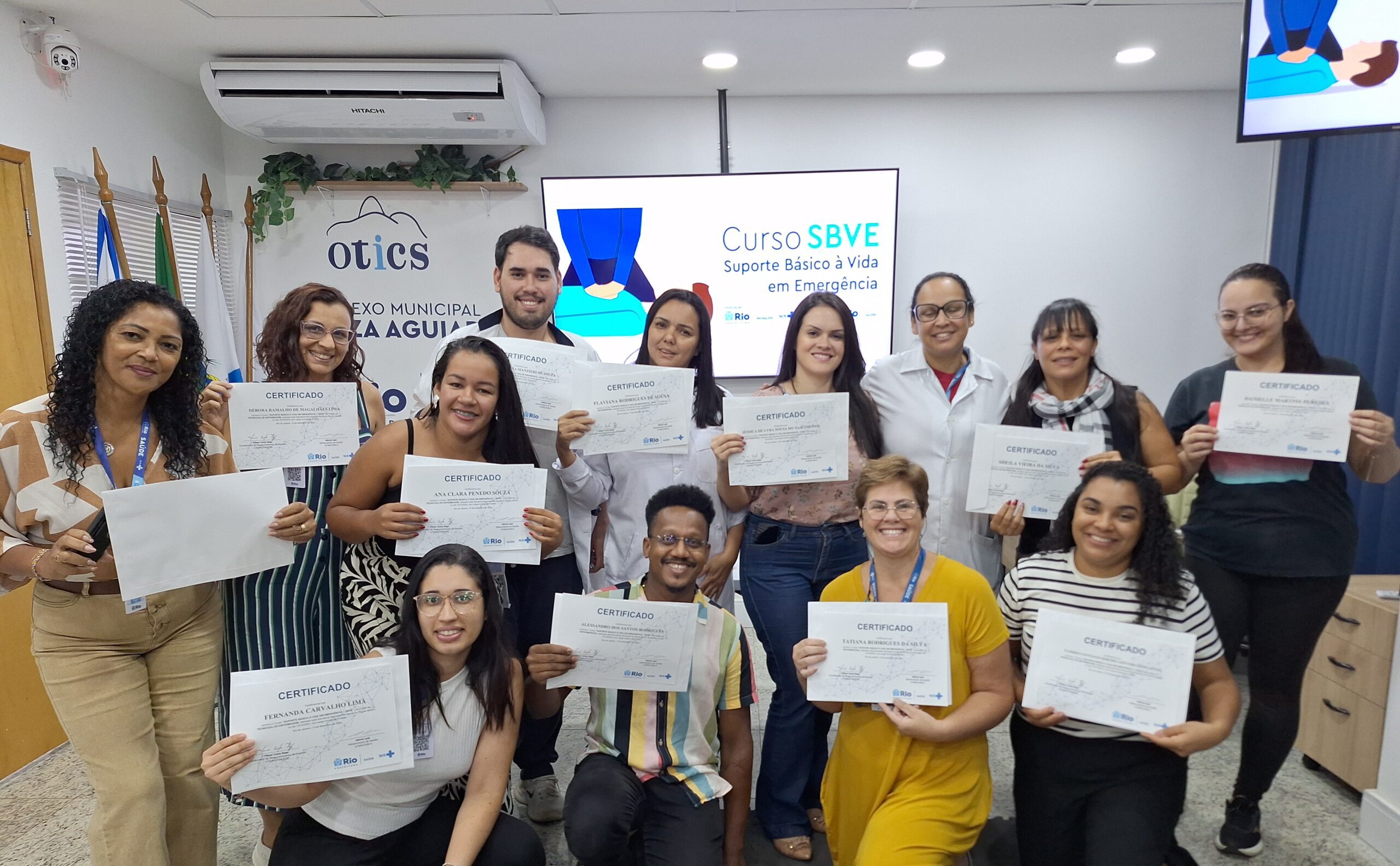 7ª Turma De Dezembro De 2024 Do Curso Suporte Básico À Vida Em Emergência – SBVE No Hospital Souza Aguiar