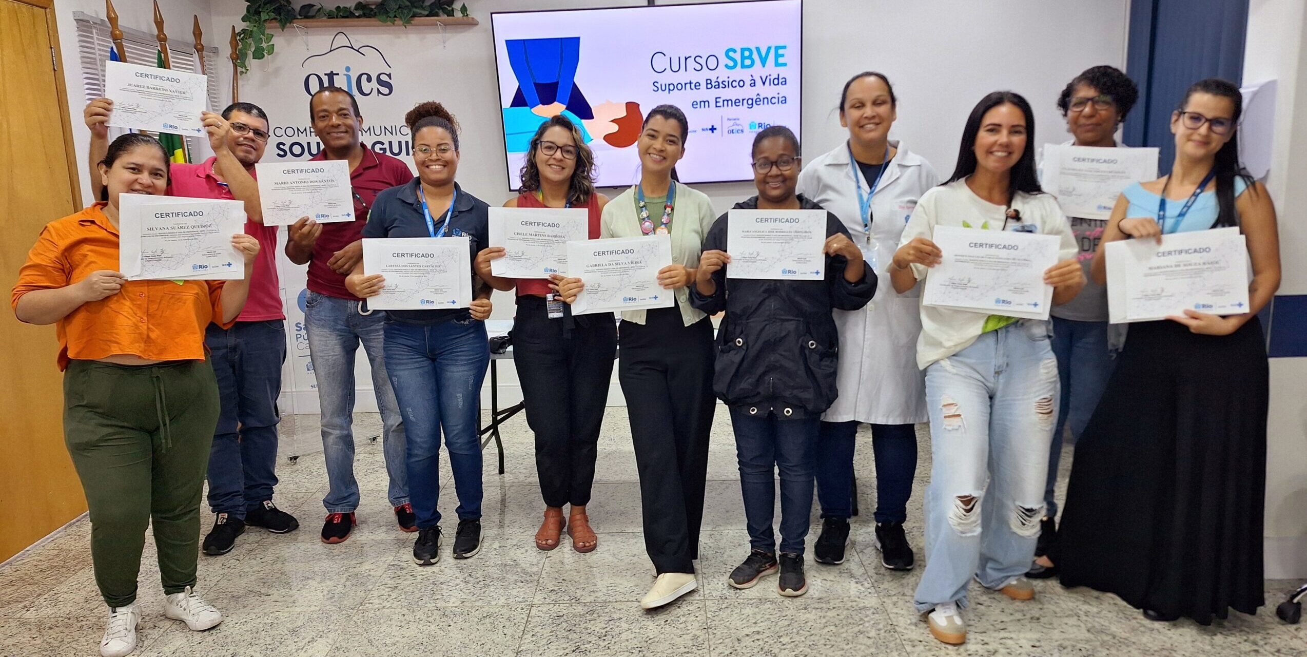 5ª Turma De Dezembro De 2024 Do Curso Suporte Básico À Vida Em Emergência – SBVE No Hospital Souza Aguiar