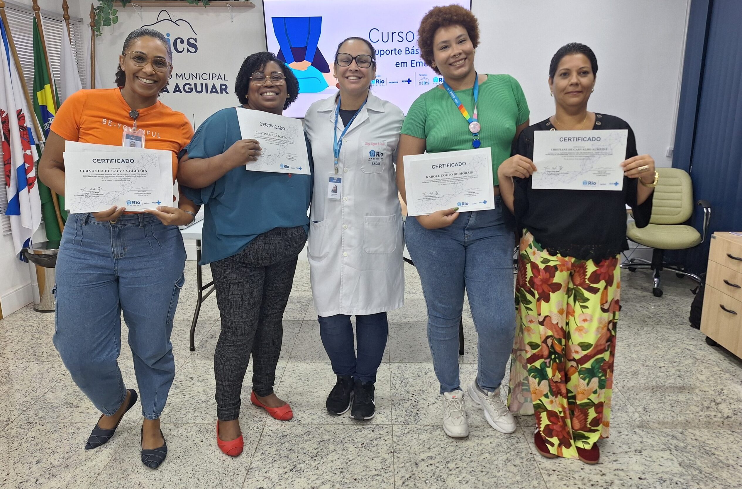 6ª Turma De Dezembro De 2024 Do Curso Suporte Básico À Vida Em Emergência – SBVE No Hospital Souza Aguiar