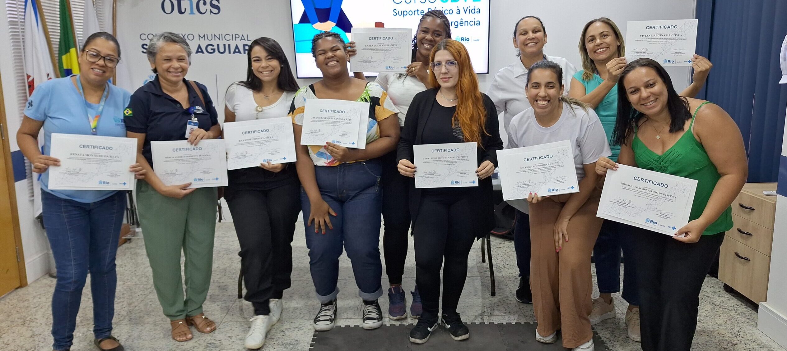 8ª Turma De Dezembro De 2024 Do Curso Suporte Básico À Vida Em Emergência – SBVE No Hospital Souza Aguiar