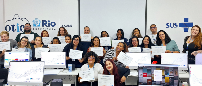 8ª turma do Curso Básico de Canva da Secretaria Municipal de Saúde/OTICS-Rio