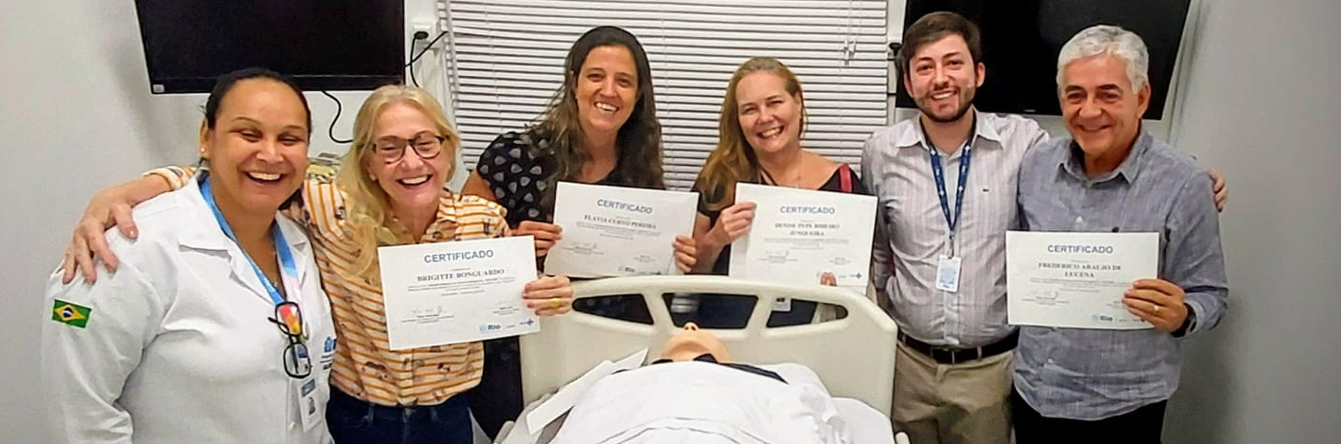 1ª Turma do Curso SAVE-Rio no Hospital Municipal do Andaraí