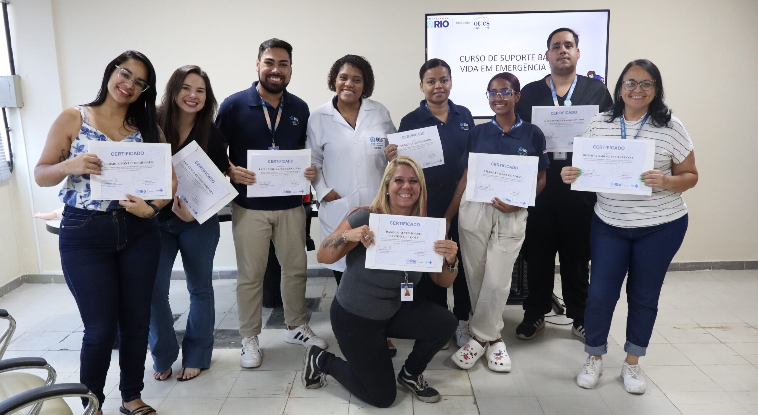 13ª turma do Suporte Básico à Vida em Emergências no Andaraí
