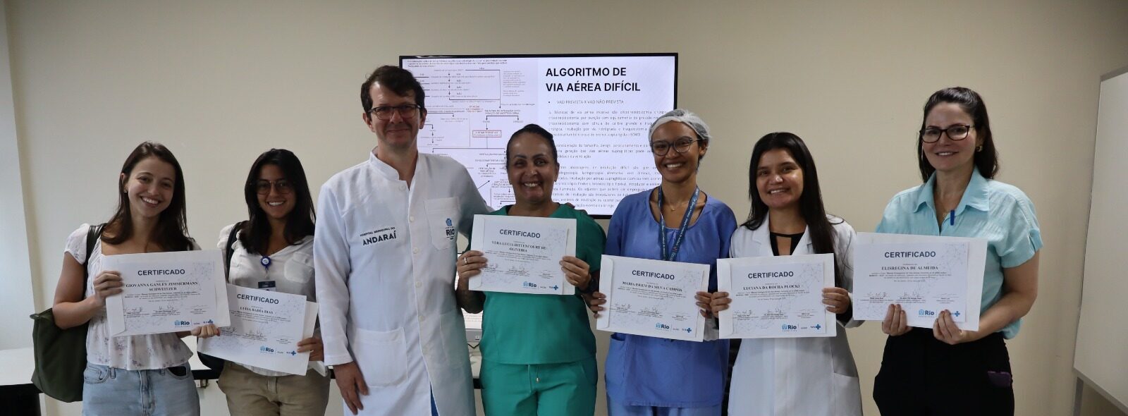 4ª turma do Curso de Manejo de Vias Aéreas, incluindo as de difícil acesso realizada na Estação OTICS-Rio Andaraí