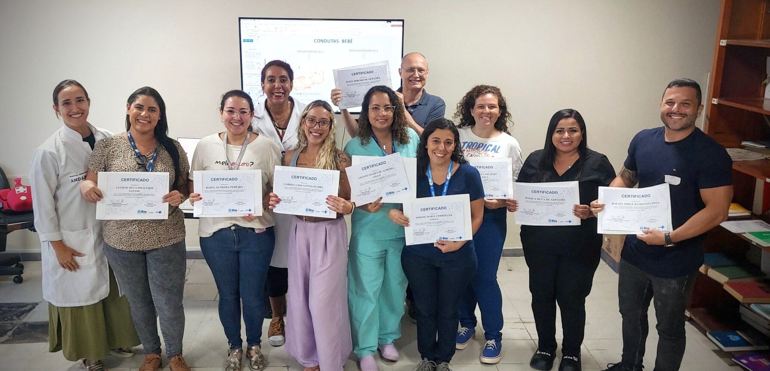 22ª turma do Curso Suporte Básico à Vida em Emergências no Andaraí