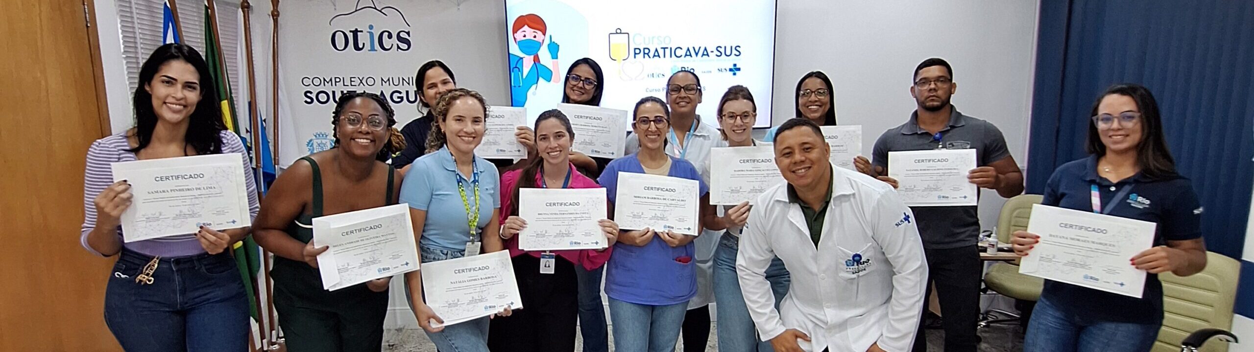 1ª Turma do Curso Prático de Cateterismo Vesical no Adulto (PRATICAVA-SUS) no Hospital Souza Aguiar