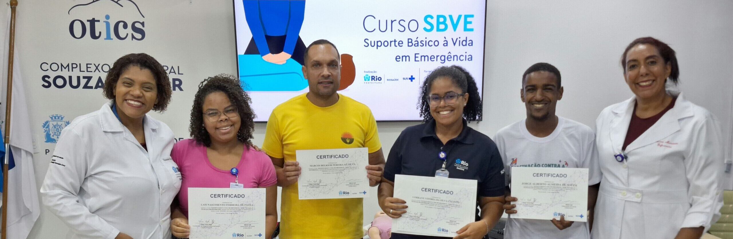 16ª turma do Suporte Básico à Vida em Emergências no Souza Aguiar