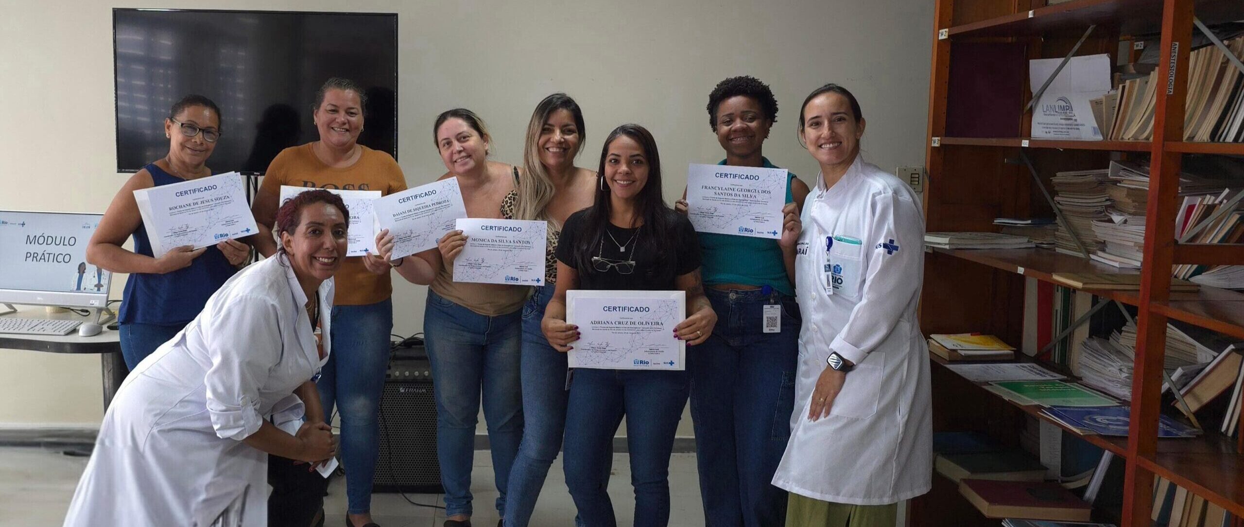21ª turma do Curso Suporte Básico à Vida em Emergências no Andaraí