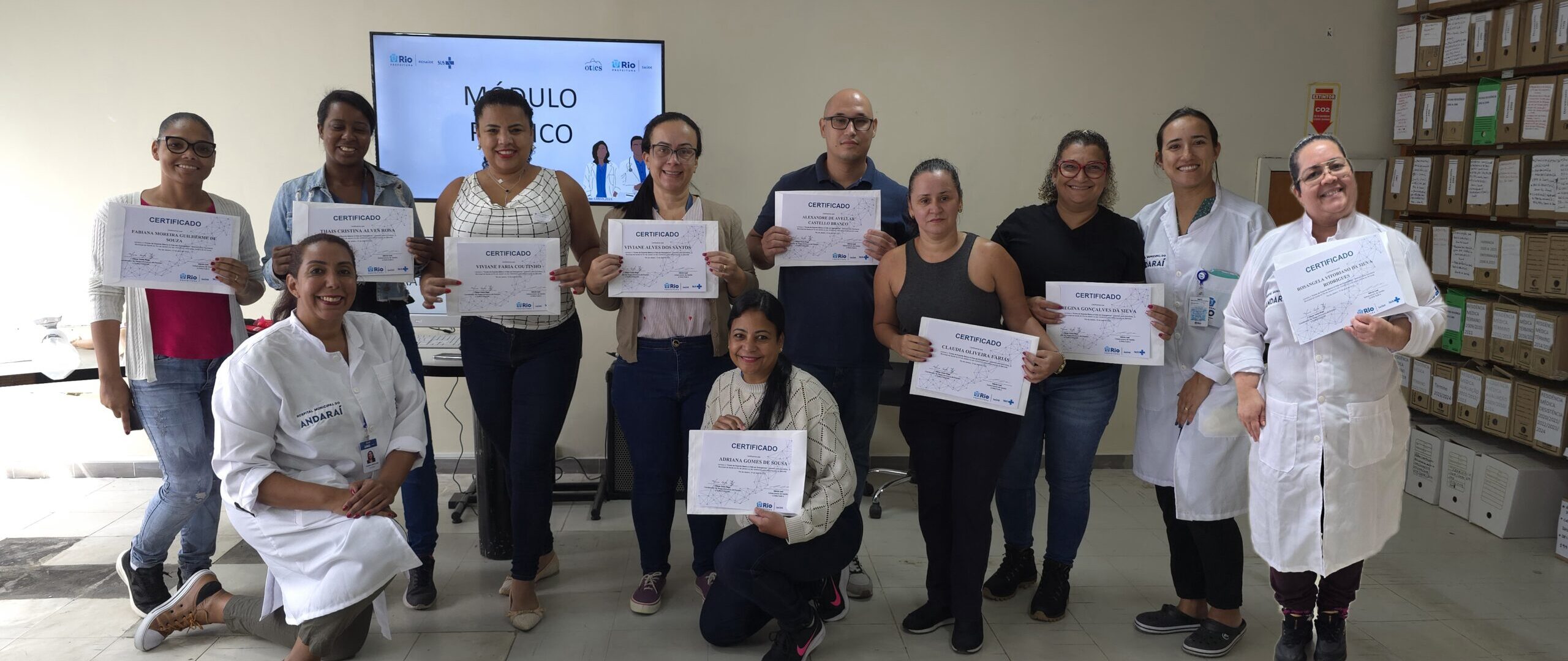 25ª Turma do Curso de Suporte Básico à Vida em Emergências no Hospital do Andaraí