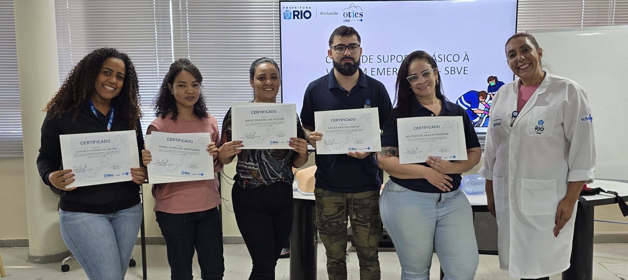57ª Turma do Curso Suporte Básico à Vida em Emergências no Andaraí