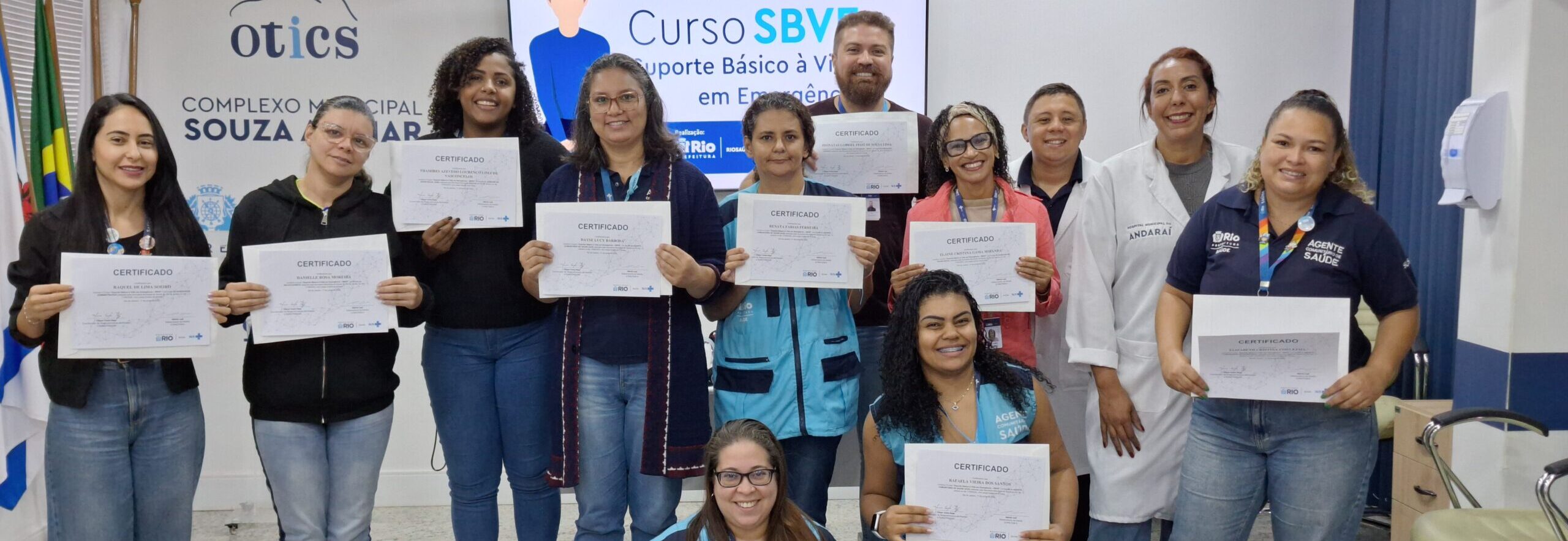 54ª Turma do Curso de Suporte Básico à Vida em Emergências no Souza Aguiar
