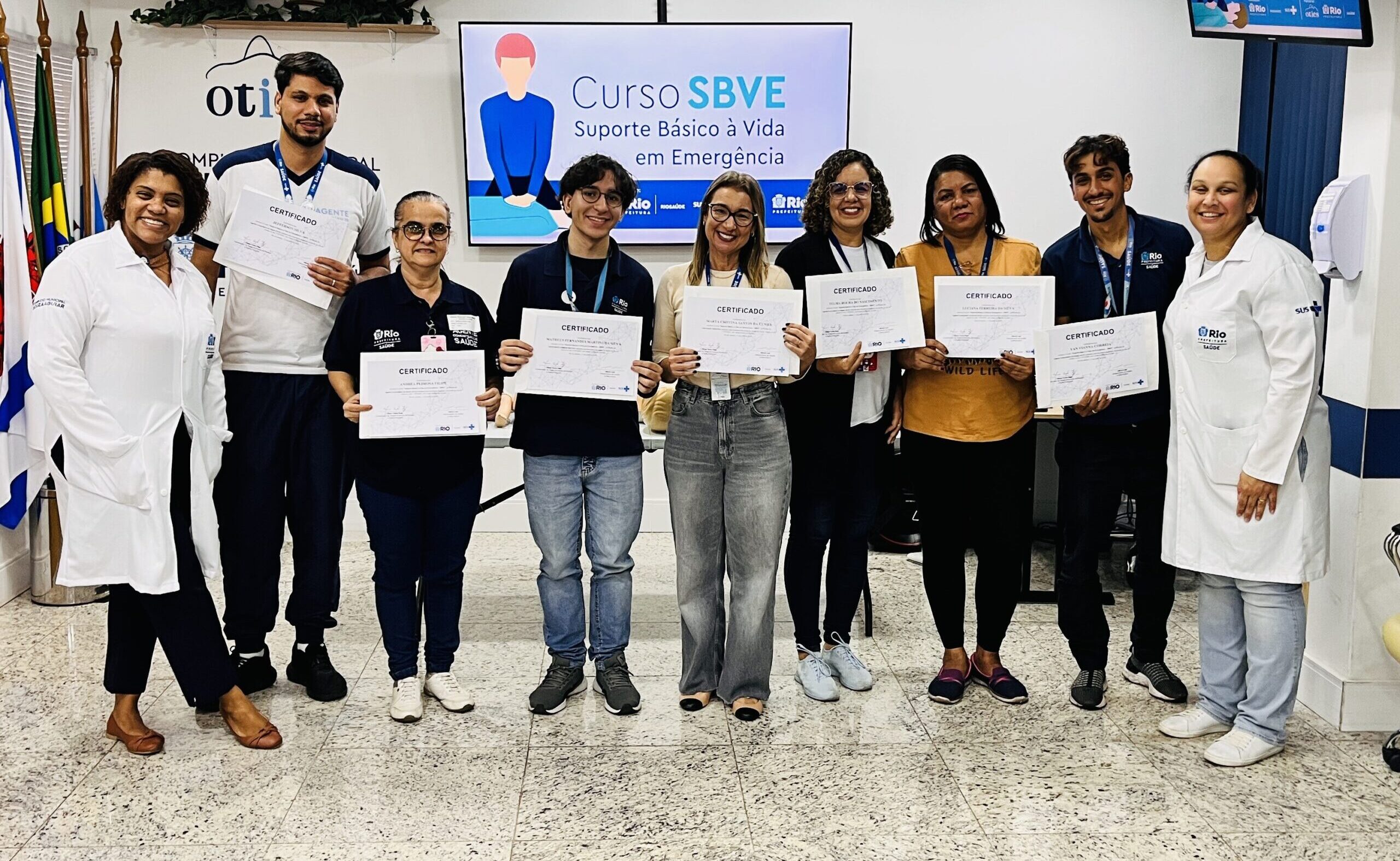 60ª Turma do Curso de Suporte Básico à Vida em Emergências no Souza Aguiar