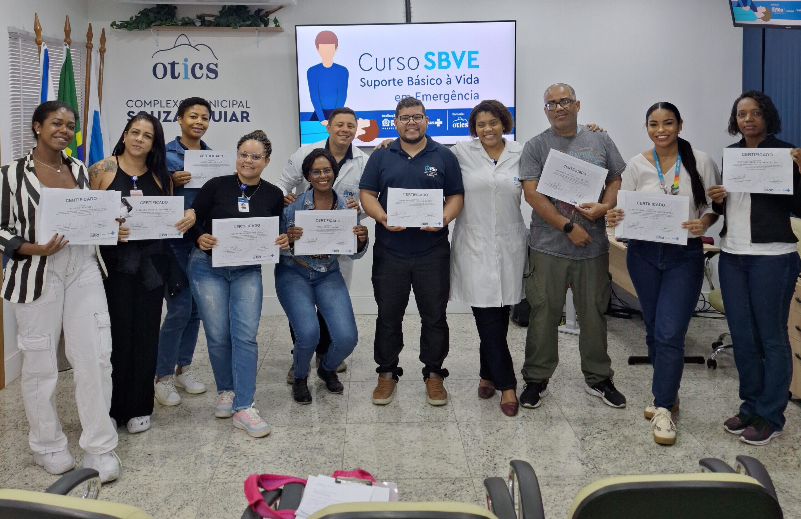 65ª Turma do Curso de Suporte Básico à Vida em Emergências no Souza Aguiar