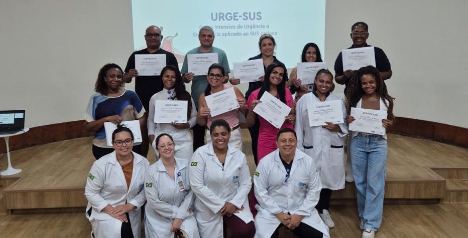 21ª Turma do Curso Intensivo de Urgência e Emergência Aplicado ao SUS Carioca – URGE-SUS no Hospital Rocha Faria