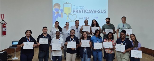 19ª Turma do Curso Prático de Cateterismo Vesical no Adulto (PRATICAVA-SUS) no Hospital Municipal Rocha Faria