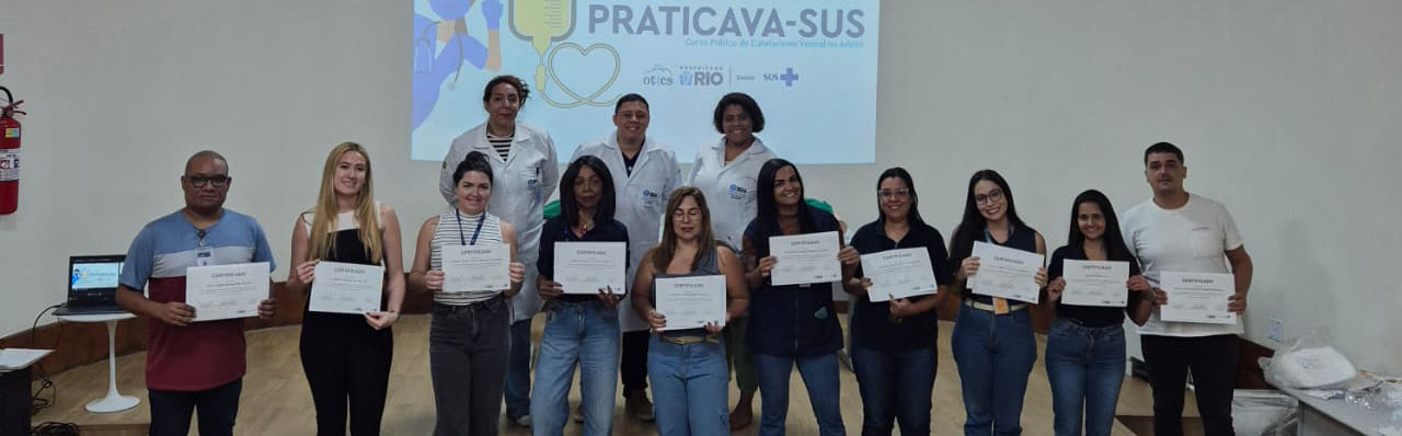 16ª Turma do Curso Prático de Cateterismo Vesical no Adulto (PRATICAVA-SUS) no Hospital Municipal Rocha Faria