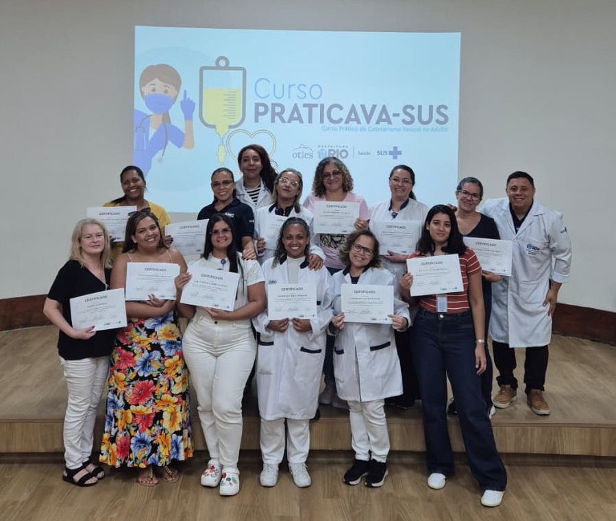 17ª Turma do Curso Prático de Cateterismo Vesical no Adulto (PRATICAVA-SUS) no Hospital Municipal Rocha Faria