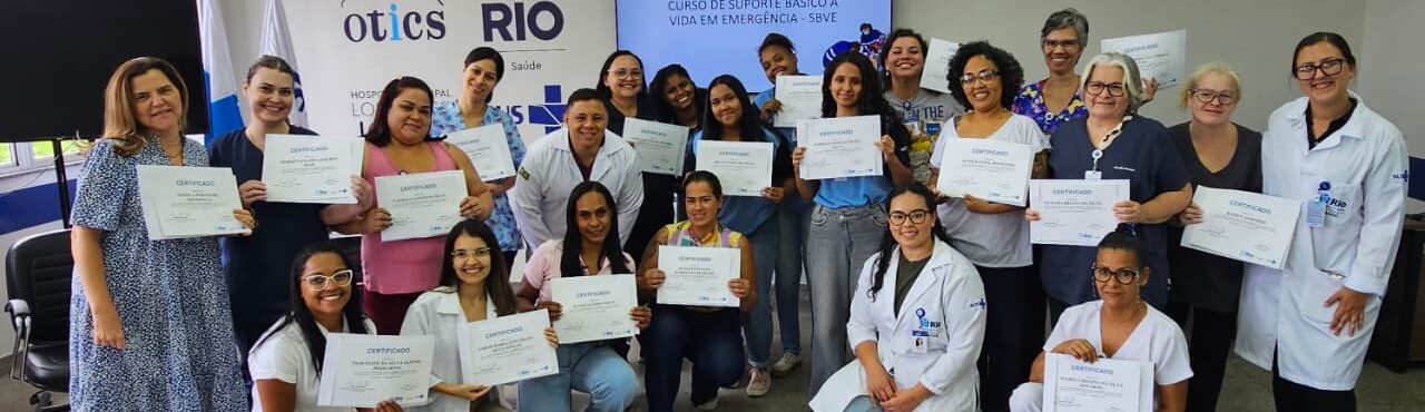 122ª turma do Curso de Suporte Básico à Vida em Emergência (SBVE) no Hospital Municipal Lourenço Jorge