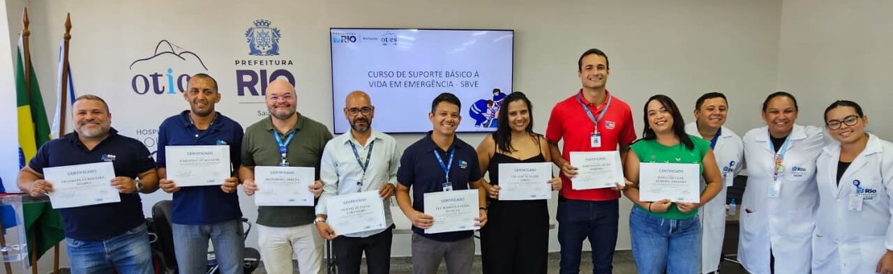 3ª turma do Curso de Suporte Básico à Vida em Emergência (SBVE) na OTICS Lourenço Jorge