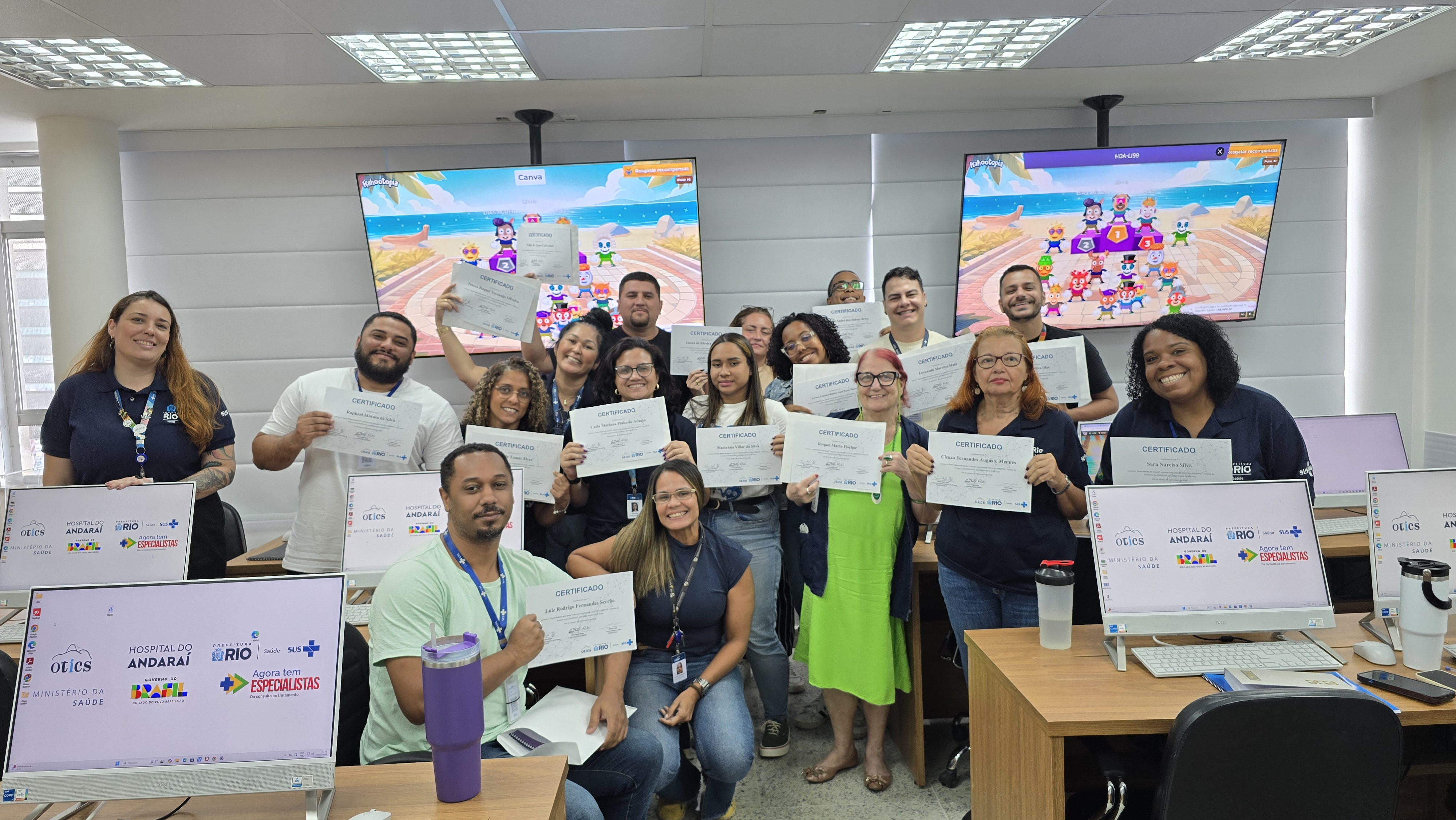 3ª turma de 2026 do Curso Básico de Canva da Secretaria Municipal de Saúde/OTICS-Rio no Hospital do Andaraí