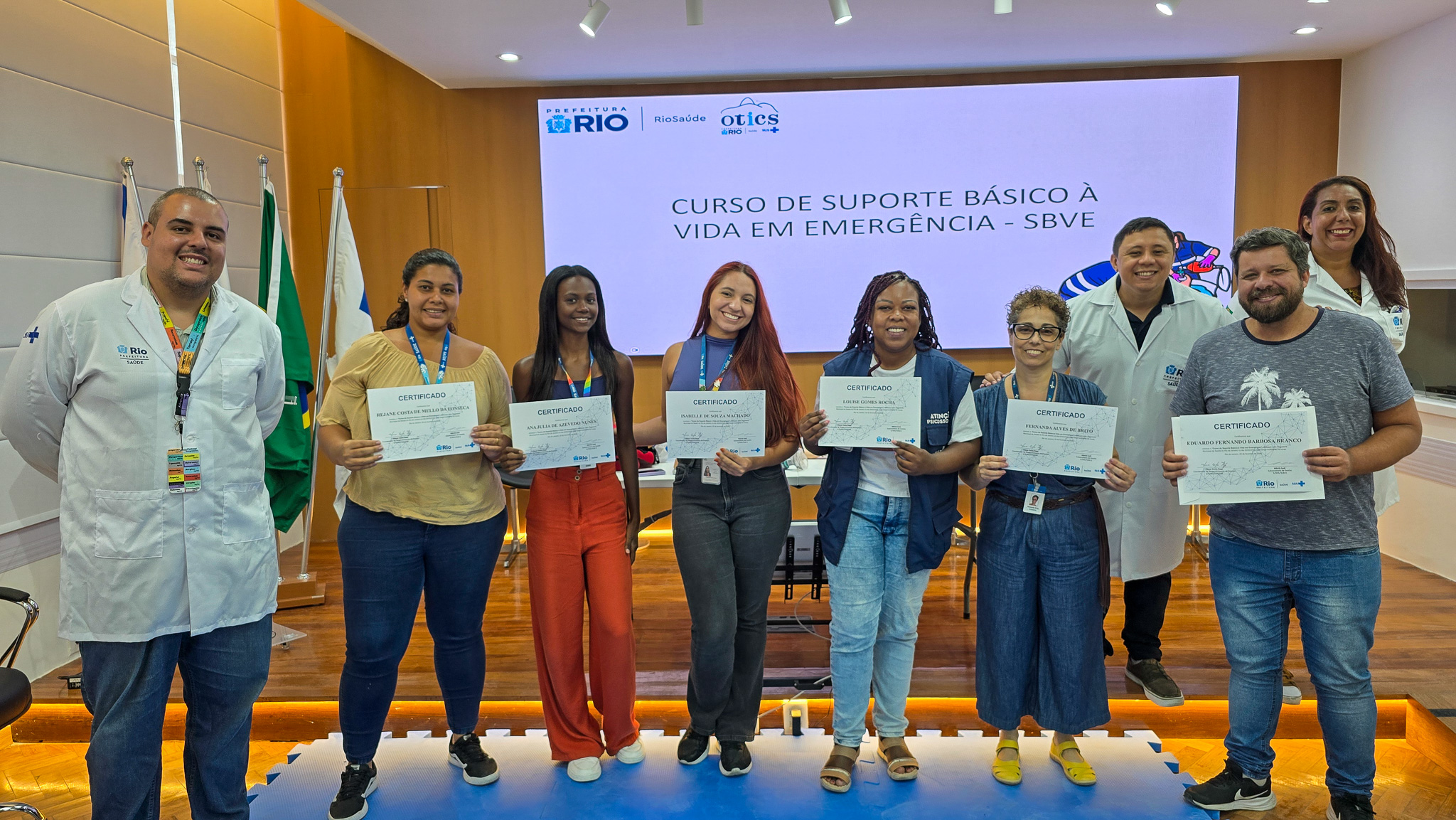 20ª Turma do Curso de Suporte Básico à Vida em Emergências no Hospital do Andaraí