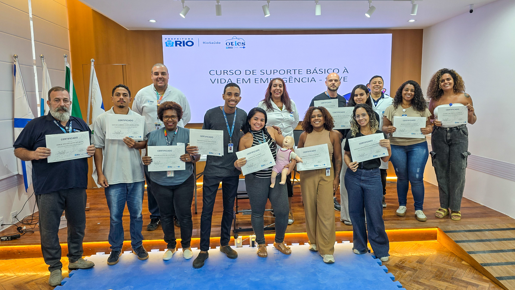 21ª Turma do Curso de Suporte Básico à Vida em Emergências no Hospital do Andaraí