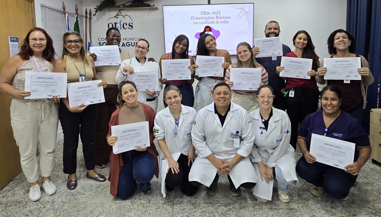 4ª Turma do Curso de Orientações Básicas no Cuidado à Mãe (OBA-Mãe) no Hospital Municipal Souza Aguiar