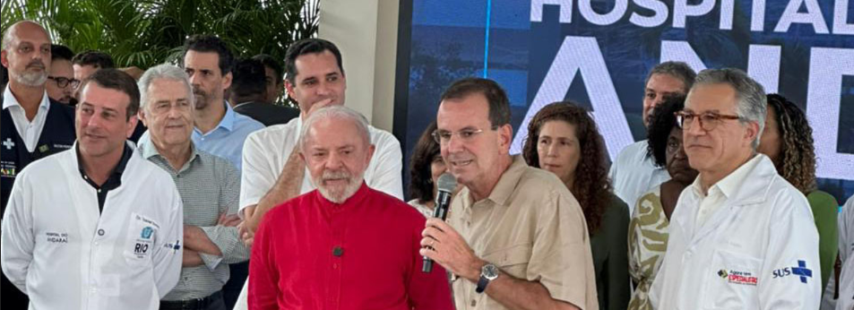 Dia Histórico para a Saúde Pública Carioca: inauguração do setor de trauma, da clínica médica do Hospital Federal do Andaraí e da Estação OTICS-Rio Andaraí