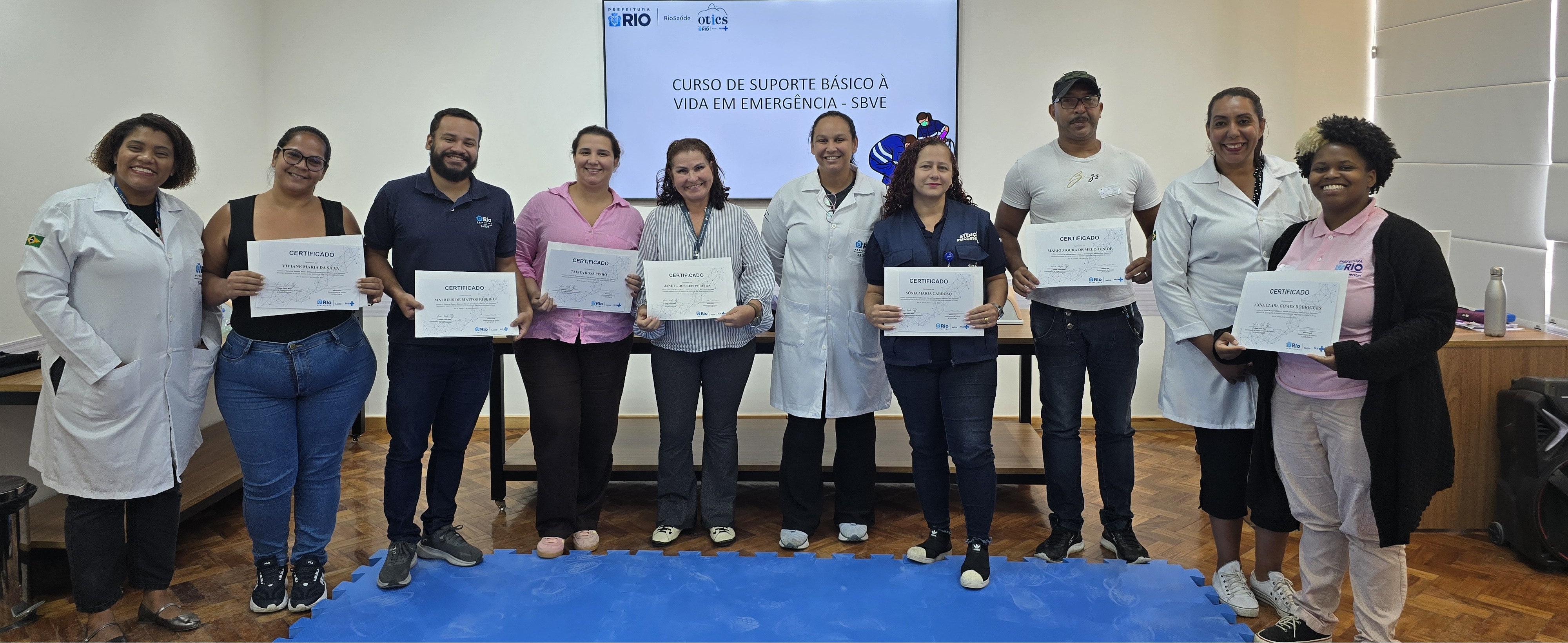 27ª Turma do Curso de Suporte Básico à Vida em Emergências no Hospital do Andaraí