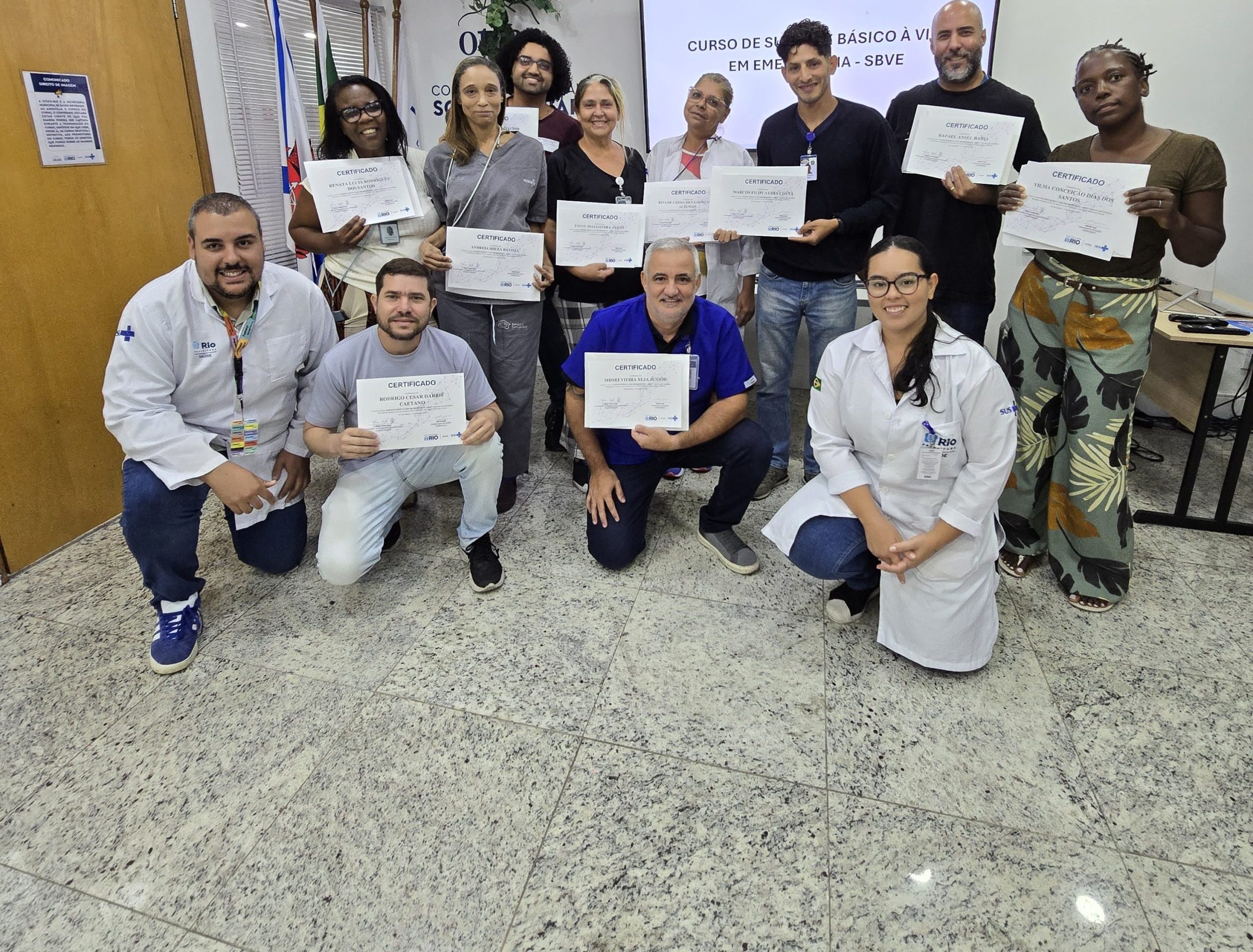 43ª Turma do Curso de Suporte Básico à Vida em Emergência (SBVE) na OTICS SOUZA AGUIAR