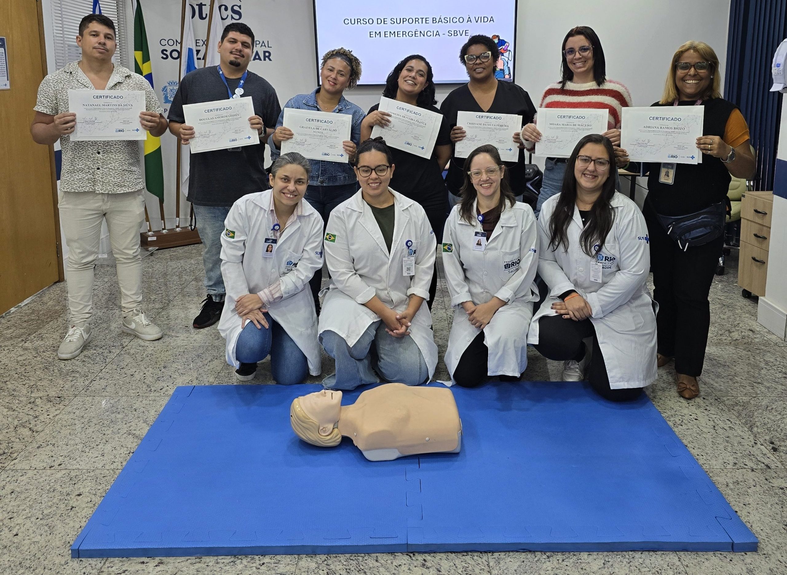 57ª Turma do Curso de Suporte Básico à Vida em Emergência (SBVE) na OTICS Souza Aguiar