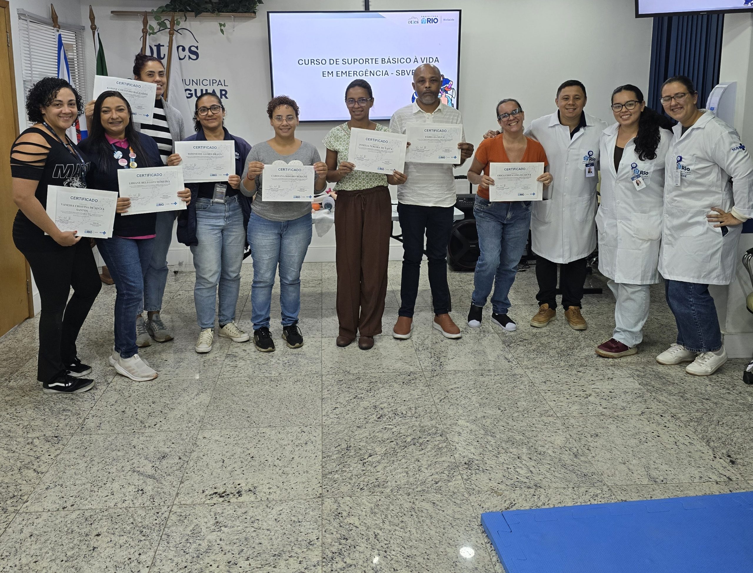 56ª Turma do Curso de Suporte Básico à Vida em Emergência (SBVE) na OTICS Souza Aguiar